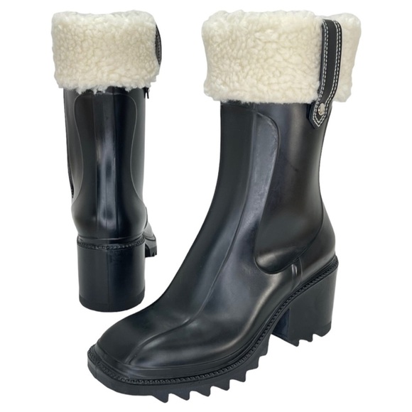 International Concepts Eddie2 Black PVC Heavy Duty Womens Rain Boots Size 6M - Picture 10 of 12